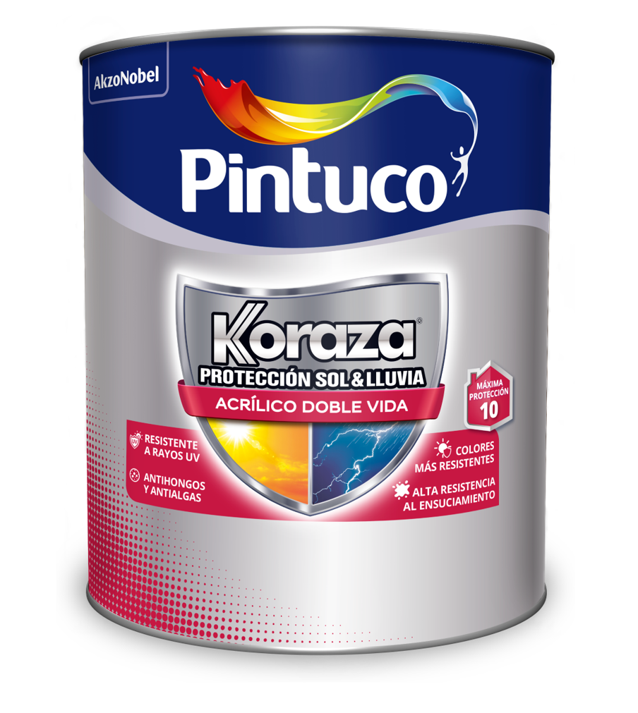 Koraza Protección Sol & Lluvia Acrílico Doble Vida