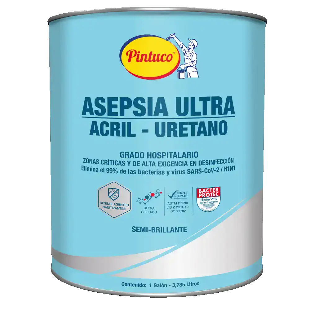 Asepsia Ultra Acríl Uretano pintura para hospitales